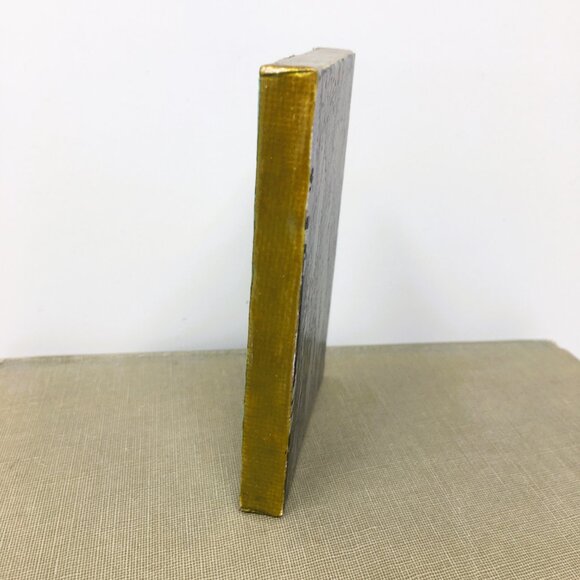 Miniature Rectangle Gray Black Stippled Branches Ink Drawing on Canvas Wall Art - Picture 3 of 16